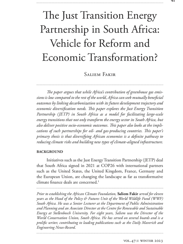 Routhledge: Environmental Politics 2021, VOL. 30, NO. S1, S184–S205