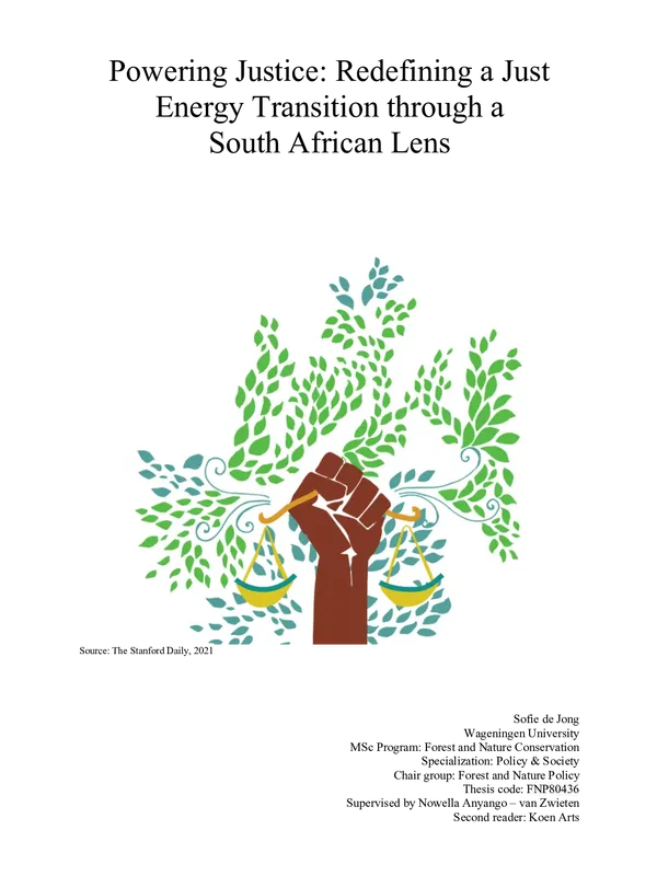 Wageningen University MSc Program: Forest and Nature Conservation Specialization: Policy & Society Chair group: Forest and Nature Policy  Thesis code: FNP80436