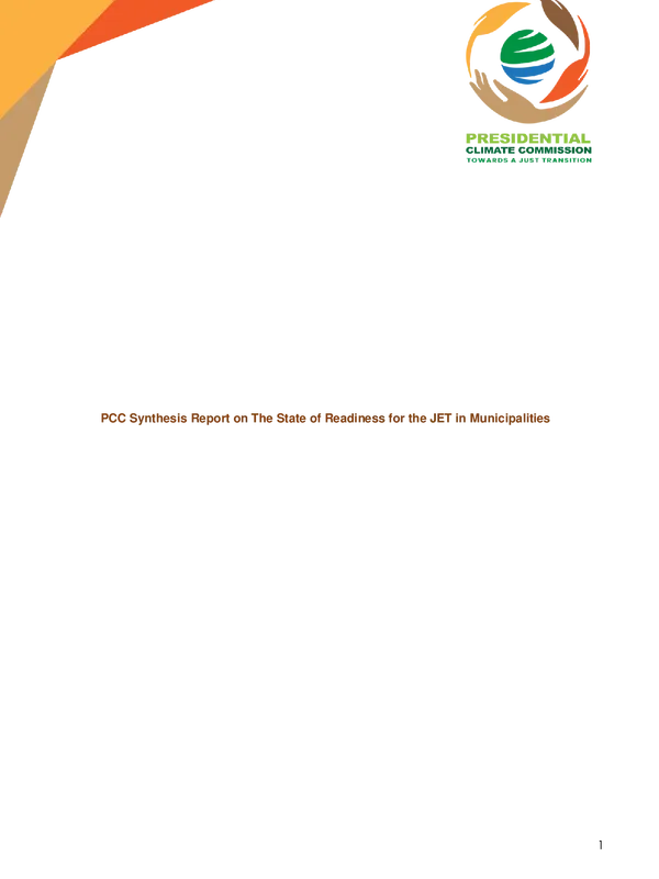 PCC Synthesis Report on The State of Readiness for the JET in Municipalities