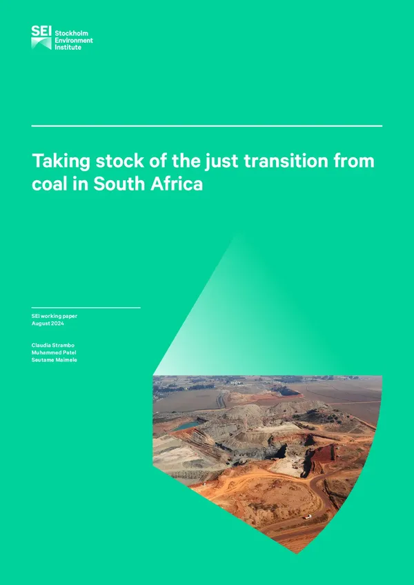 Taking stock of the just transition from coal in South Africa