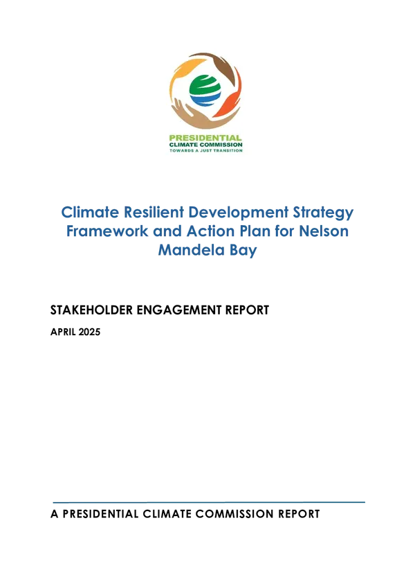 Climate Resilient Development Strategy Framework and Action Plan for Nelson Mandela Bay