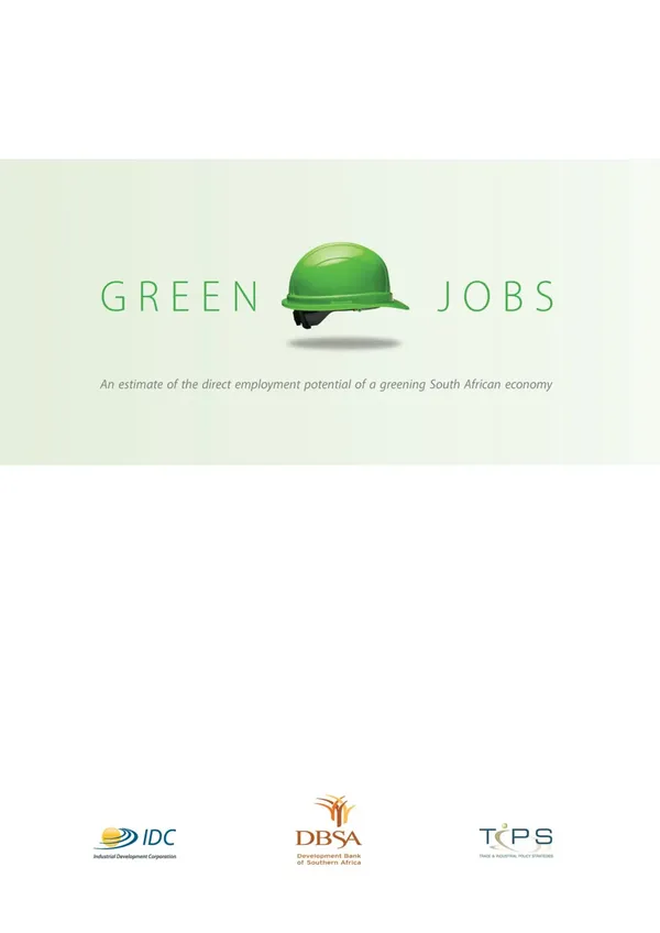Green Jobs: An estimation of the direct employment potential of greening the South African economy