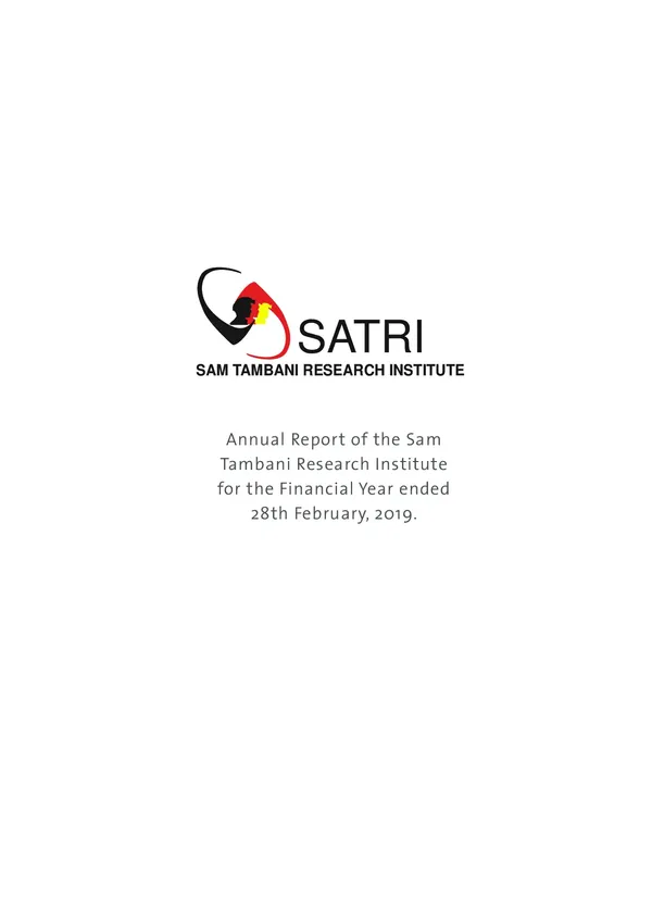 SATRI Annual Report 2018/19