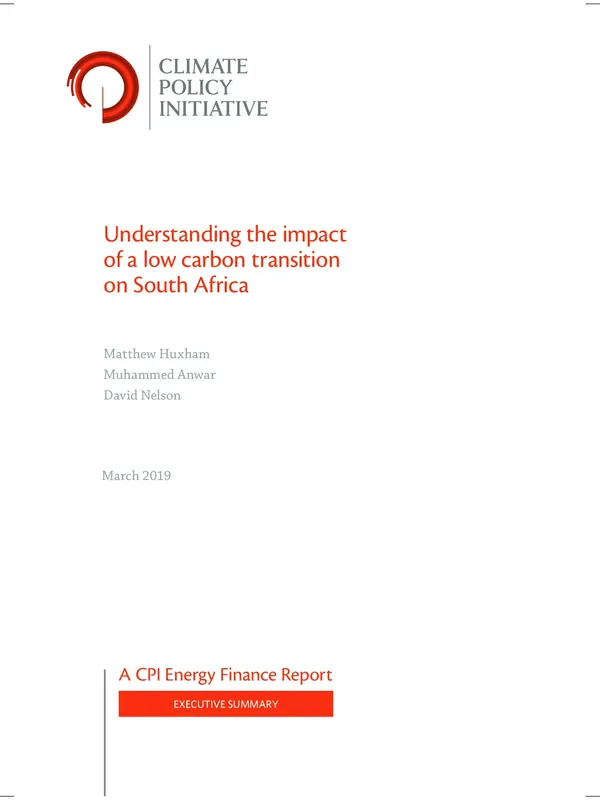 Understanding the impact of a low-carbon transition on South Africa