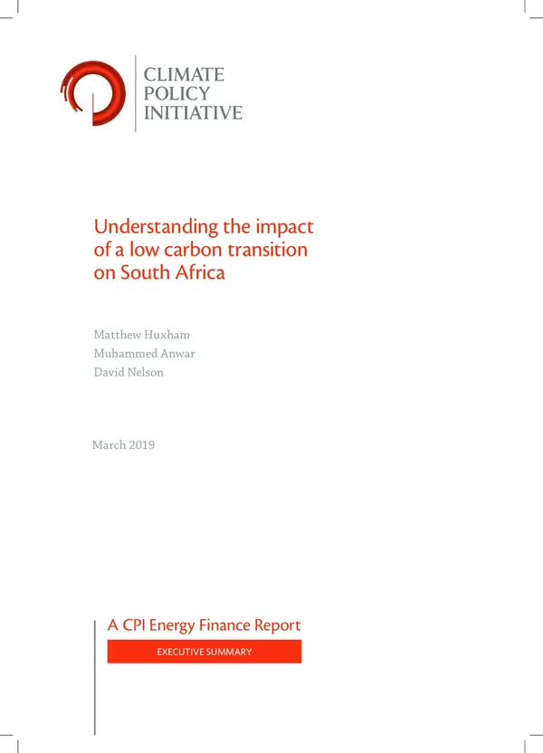 Understanding the impact of a low-carbon transition on South Africa