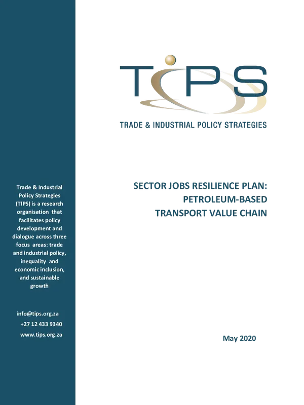 Sector Jobs Resilience Plan: Petroleum-Based Transport Value Chain