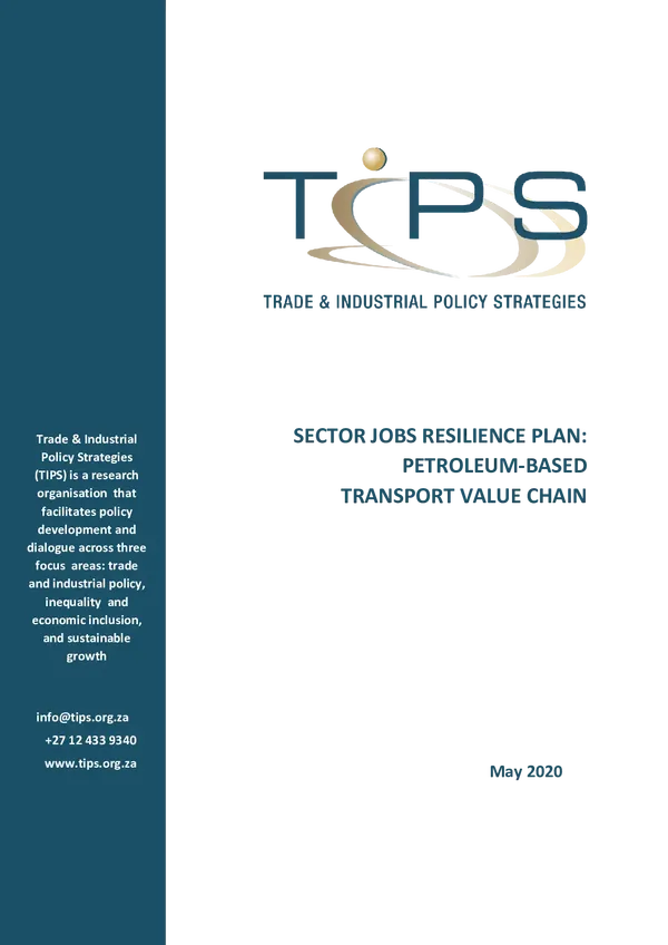 Sector Jobs Resilience Plan: Petroleum-Based Transport Value Chain