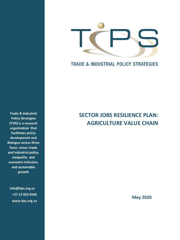 Sector Jobs Resilience Plan: Agriculture Value Chain