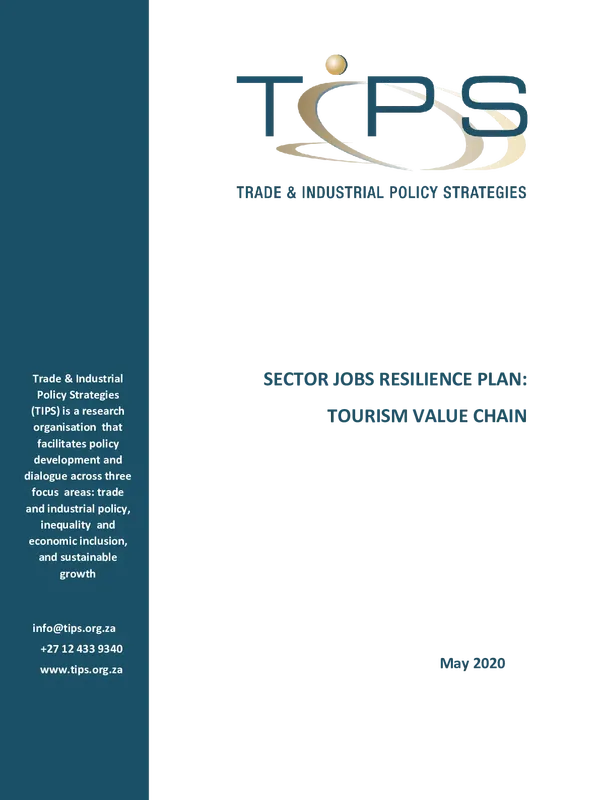 Sector Jobs Resilience Plan: Tourism Value Chain