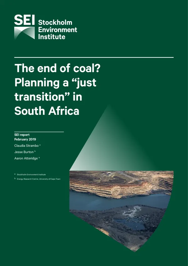 The end of coal? Planning a “Just Transition” in South Africa