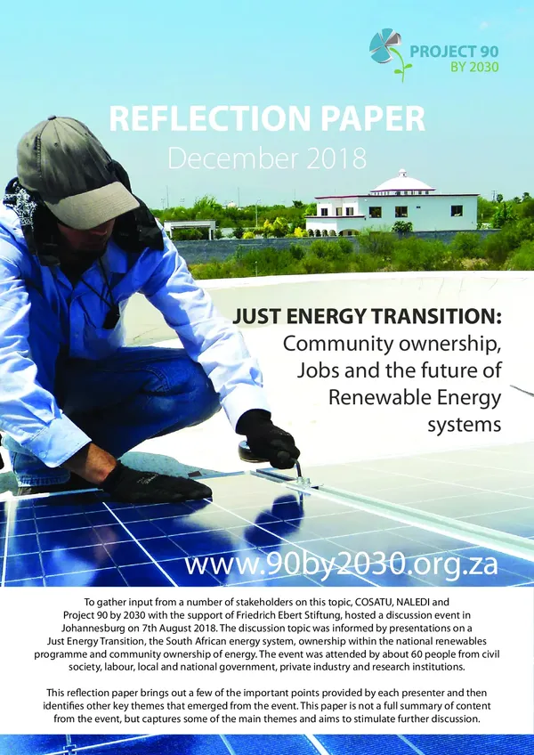 Just energy transition: Community ownership, Jobs and the future of Renewable Energy Systems