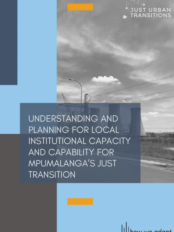 Understanding and planning for Local Institutional Capacity and Capability for Mpumalanga`s Just Transition