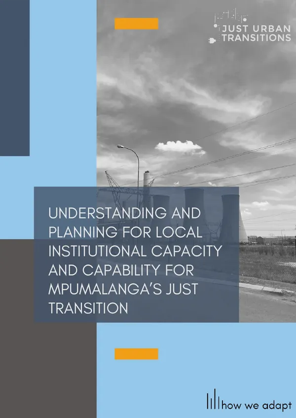 Understanding and planning for Local Institutional Capacity and Capability for Mpumalanga`s Just Transition