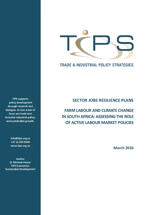 Sector Jobs Resilience Plan (SJRP) Agriculture value chain