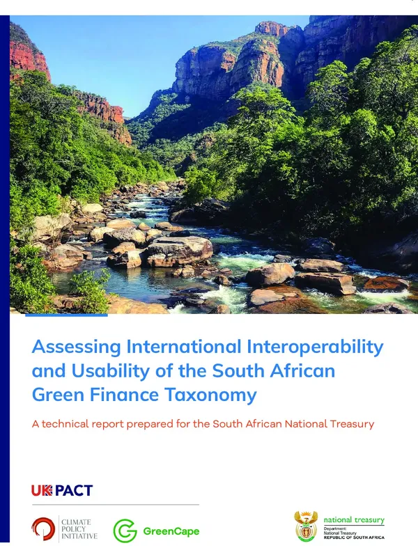 Assessing International Interoperability and Usability of the South African Green Finance Taxonomy